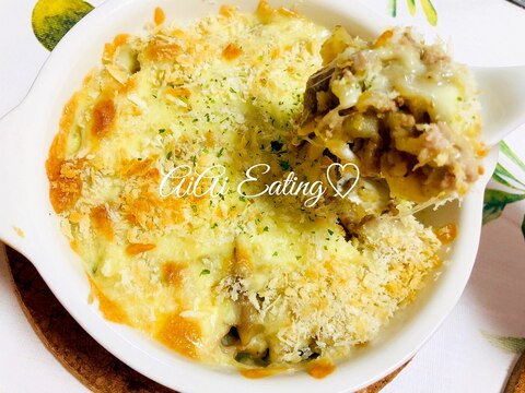 挽肉とじゃがいもの 簡単和風ミートグラタン レシピ 作り方 By あいあい 楽天レシピ
